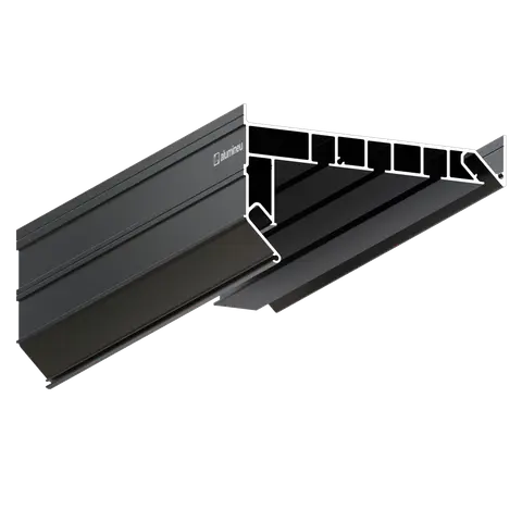 Profil CURTINA X403, Schwarz matt, Hauptansicht