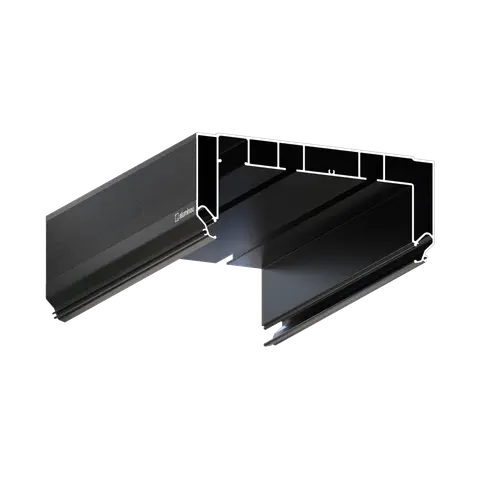 Profil CURTINA X405 M, Schwarz matt, Hauptansicht