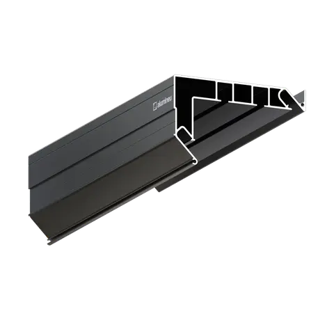 Profil CURTINA X402, Schwarz matt, Hauptansicht